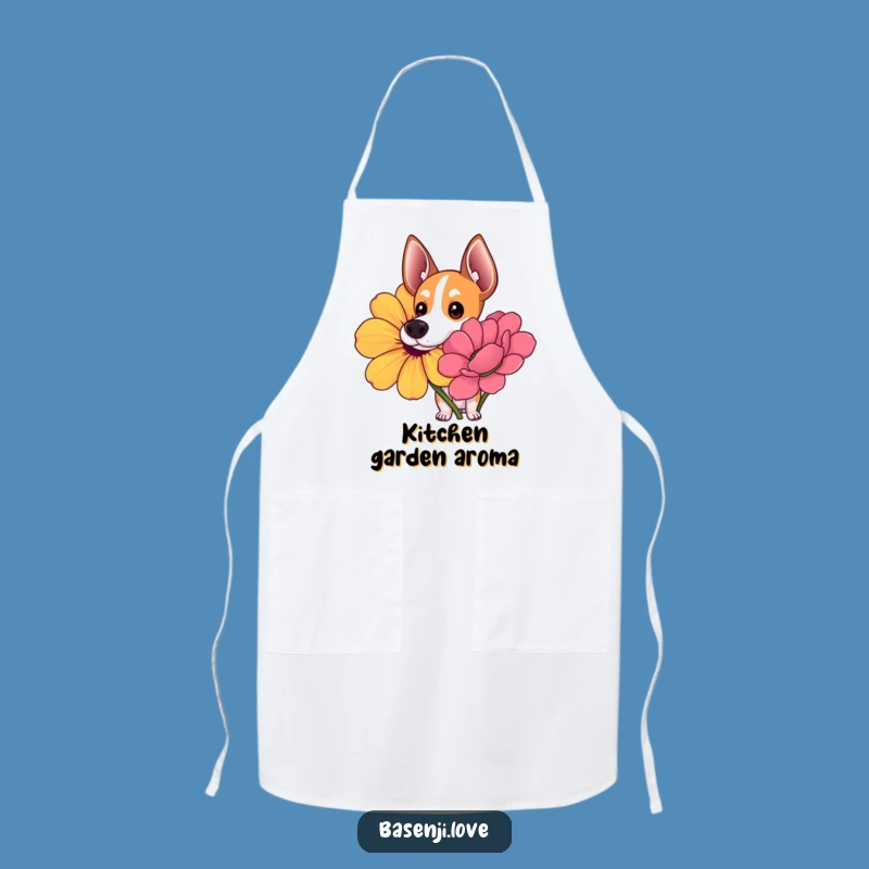 Funny Curious Basenji Apron: Cook with Nature's Wonder!