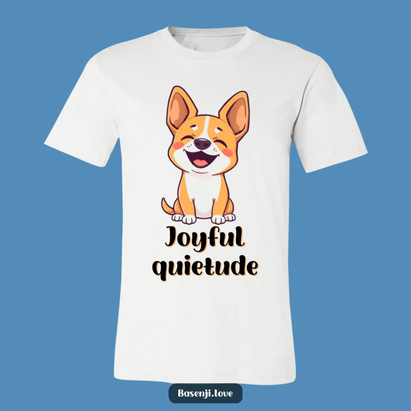 Funny Happy Basenji T-Shirt: Express Silent Joy and Doggy Delight!